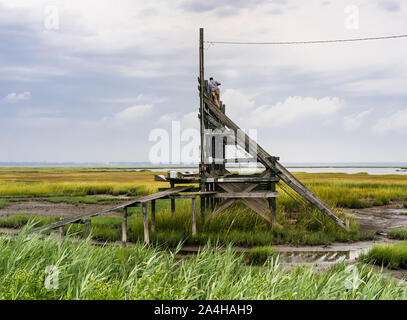 Holz- Plakate in der Nähe von Atlantic City NJ Stockfoto