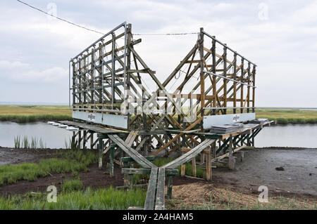 Holz- Plakate in der Nähe von Atlantic City NJ Stockfoto