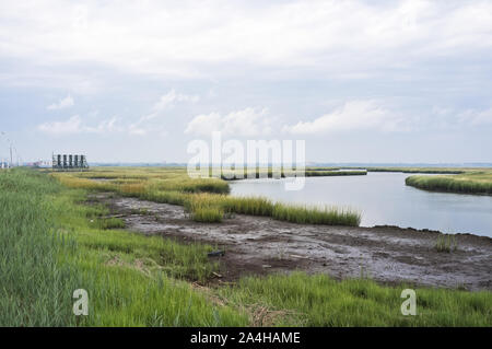 Holz- Plakate in der Nähe von Atlantic City NJ Stockfoto