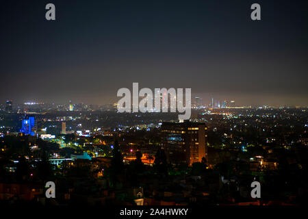 Los Angeles, CA, USA. 5. Okt, 2019. Die Skyline der Innenstadt am Samstag, 5.Oktober 2019 in Los Angeles, CA. Copyright Paul Kitagaki Jr. Ã' © 2019. Credit: Paul Kitagaki jr./ZUMA Draht/Alamy leben Nachrichten Stockfoto