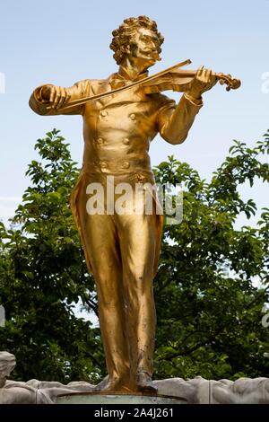 Johann Strauss, Komponist, Statue, Stadtpark, Wien, Österreich Stockfoto