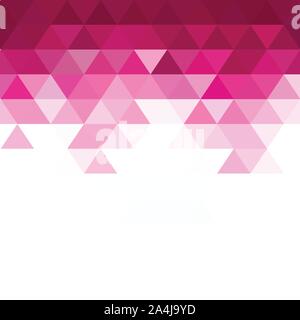 Rosa polygonalen Abbildung, die aus Dreiecken. Geometrische Hintergrund in Origami Stil mit Farbverlauf. Dreieckige Design für Ihr Unternehmen.eps Stock Vektor
