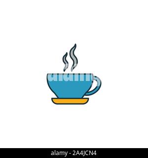 Cappuccino-Symbol. Dünne Linie symbol Design von Coffe Shop icon Sammlung. UI und UX. Kreative einfache cappuccino Symbol für Web und mobile Stock Vektor