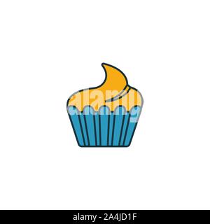 Cupcake Symbol. Dünne Linie symbol Design von Coffe Shop icon Sammlung. UI und UX. Kreative einfache Cupcake Symbol für Web und mobile Stock Vektor