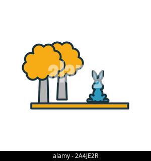 Leben auf dem Land das Symbol gesetzt. Vier Elemente in verschiedenen Stilrichtungen von Gemeinschaft icons Collection. Kreatives Leben an Land Icons, Outline, farbige und flach Stock Vektor