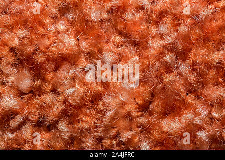 Leuchtend rote struktured Abstrakt Hintergrund Teppich Stockfoto
