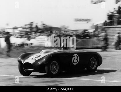 Lister, Scott Brown, Silverstone 1955. Stockfoto