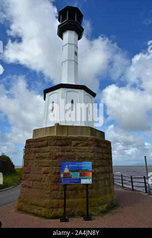 Der Leuchtturm, Maryport, Cumbria Stockfoto