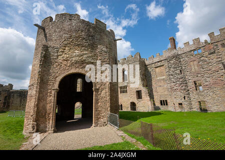Ludlow Castle, Shropshire, England. Kapelle St. Maria Magdalena. Stockfoto