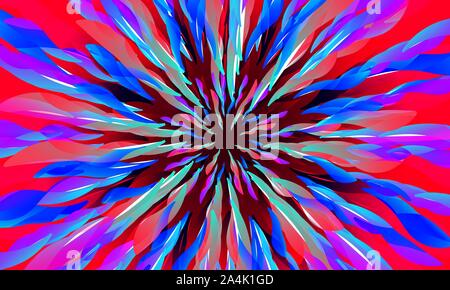 Zirkus Hintergrund, Karneval rot und blau Sommer Banner, Feuerwerk Flyer, Poster zum Verkauf Vorlage, Vector Illustration Stock Vektor