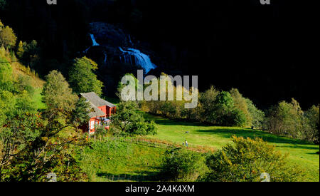 Die Baronie Rosendal von 1665. Baronie. Immobilien. Manor in Norwegen Stockfoto