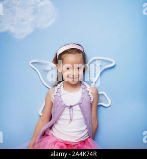 Mädchen spielen Märchenprinzessin Stockfoto