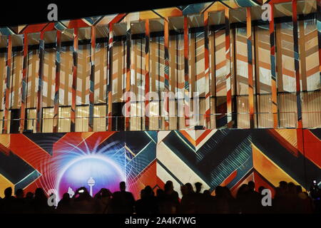 Europa, Deutschland, Berlin, Mitte, Festival der Lichter, James-Simon-Galerie Stockfoto