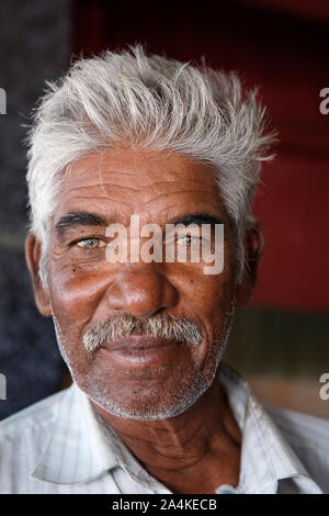 Portrait von lokal Mann auf den Malediven Stockfoto