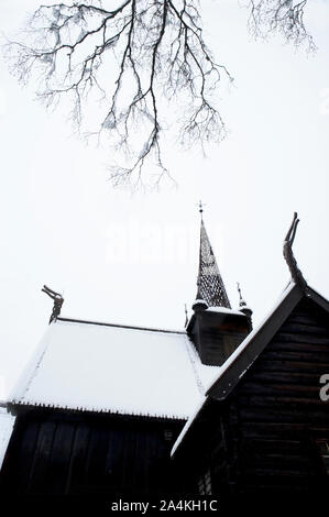 Garmo Kirche Maihaugen Freilichtmuseum - Garmokirka Stockfoto