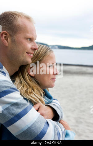 Paar am Strand Stockfoto