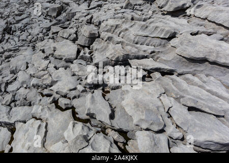 Natürliche Karstlandschaft nahe Melchsee Frutt in der Schweiz Stockfoto