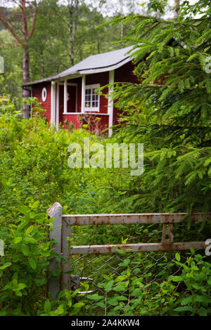 Ferienhaus auf Emblemsfjellet Berg in Norwegen Stockfoto