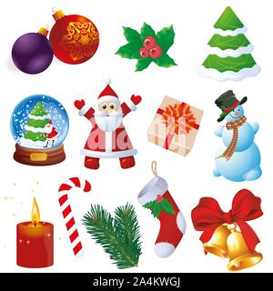 Weihnachten vektor Element festlegen. Stock Vektor
