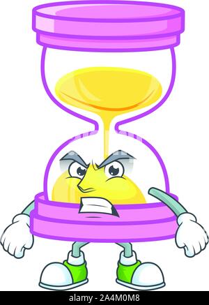 Die Sanduhr für eine Frist Scream berechnen. Stock Vektor