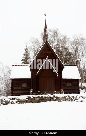 Garmo Kirche Maihaugen Freilichtmuseum - Garmokirka Stockfoto