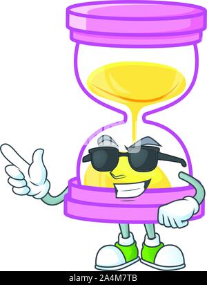 Super cool die Sanduhr für eine Frist berechnen. Stock Vektor