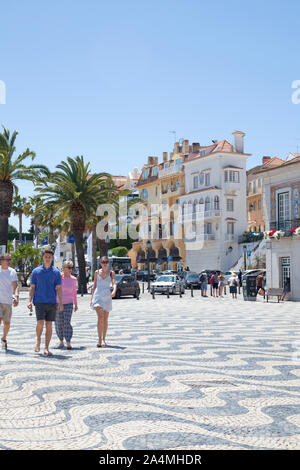 Praca 5 de Outubro in Cascais, Lissabon, Portugal Stockfoto