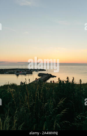 Sonnenuntergang am Meer Stockfoto