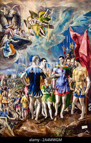 El Greco, Malerei, das Martyrium von St. Maurice, 1580-1582 Stockfoto