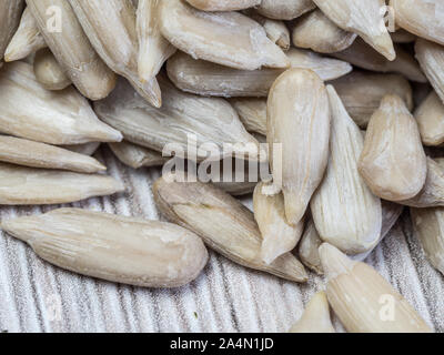 Trockene Sonnenblumenkerne Stockfoto