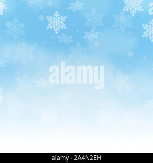 Weihnachten Hintergrund Hintergründe Kartenbild winter Dekoration square Schnee Schneeflocken schneit Space copyspace kopieren Stockfoto