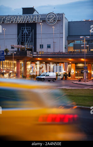 Bau von Terminal am Flughafen Arlanda, Stockfoto