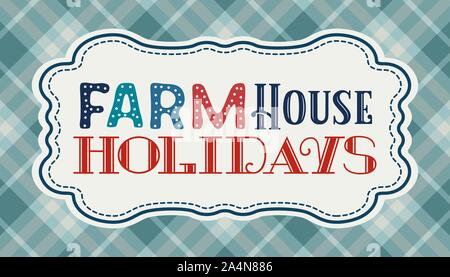 Happy Holidays handgezeichnetes Vektor-Poster Stock Vektor