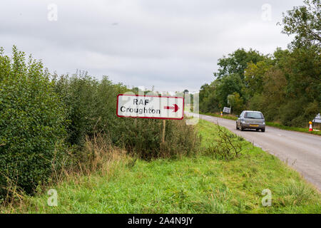 Harry Dunn/RAF Croughton: Eine 19-jährige britische Teenager, der ermordet wurde, während er mit seinem Motorrad am 27. August 2019, vom amerikanischen Anne Sacoolas. Stockfoto