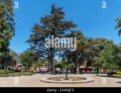 Plaza de Armas (Hauptplatz), San José de Maipo, Cordillera Provinz, Chile, Südamerika Stockfoto