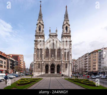 St. Thomas Kirche, Avilés, Asturien, Spanien Stockfoto