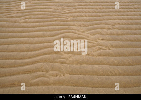 Gezeiten Wattenmeer das Wattenmeer bei Ebbe. Natürliche Muster sind im Sand gebildet. UNESCO Welterbe, Nordsee, Europa. Stockfoto