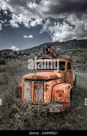 Abgebrochenen Lkw, Griechenland Stockfoto