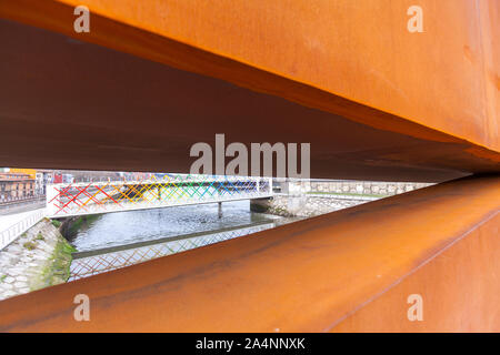 Gehweg 'La Grapa', die Klammer, Avilés, Asturien, Spanien Stockfoto