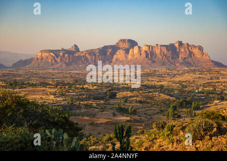 Die Landschaft von Gheralta in Tigray, Norden Äthiopiens Stockfoto
