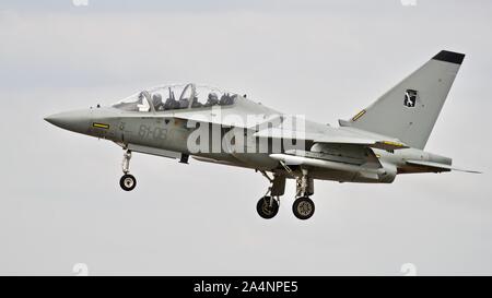 Italienische Luftwaffe T-346 eine Durchführung an der Royal International Air Tattoo 2019 Stockfoto