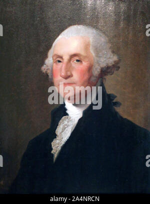 GEORGE WASHINGTON (1732-1799), US-amerikanische politische und militärische Führer, ist Präsident der Vereinigten Staaten in einem Porträt 1797 von Gilbert Williamstown Stockfoto