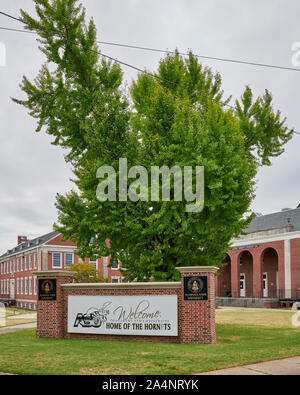 Alabama State University Eingang und melden Sie sich Montgomery Alabama, USA. Stockfoto