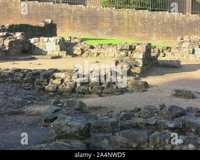 Die gut erhaltenen römischen Ruinen am Bearsden Banja, ein historisches Schottland Ort Am Antonine Wall. Stockfoto