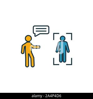 Direct Marketing Icon Set. Vier Elemente in verschiedenen Stilrichtungen von Inhalt icons Collection. Creative direct marketing Icons, Outline, farbig Stock Vektor