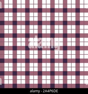 Elegante Burgund kariert nahtlose Muster. Wein und weiß karierten Textur. Maroon Gingham nahtlose Hintergrund. Karierten Hintergrund für Textil. Vektor Stock Vektor