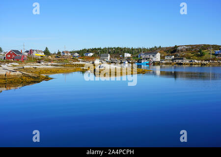 Untere Aussicht, NS, CANADA-6 OKT 2019 - Ansicht des unteren Aussicht, einem kleinen Fischerdorf an der Chebucto Halbinsel in der Nähe von Halifax, Nova Scotia. Stockfoto