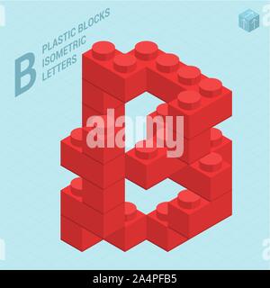 Kunststoff Blöcke Briefe Stock Vektor