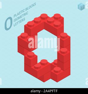Kunststoff Blöcke Briefe Stock Vektor