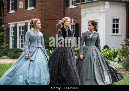 Erscheinungsdatum: Dezember 25, 2019 TITEL: Kleine Frauen Studio: Columbia Pictures Regie: Greta Gerwig Plot: Vier Schwestern kommen vom Alter in Amerika in der Zeit nach dem Bürgerkrieg in den Hauptrollen: FLORENZ PUGH als Amy März, EMMA WATSON als Meg März, SAOIRSE RONAN als Jo März. (Bild: © Columbia Pictures/Entertainment Bilder) Stockfoto